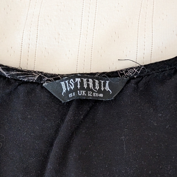 Mortmoth Short Sleeve Midi Dress US 8 UK 12 - Picture 6 of 7